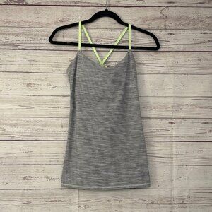 Lululemon Tank 2 pack Black Grey Microstripe Medium